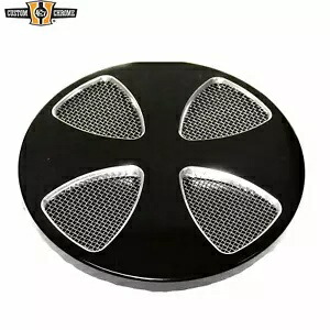 新しい高性能オートバイ スムース エア フィルター キット クロス カバー 4 スペード ブラック New High Performance Motorcycle Smooth Air Filter Kit Cross Cover 4-Spade Black 【並行輸入品】