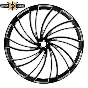 30×3.5インチ ツイスター フロント ホイール リム ハーレー ツーリング グライド 08-23 非 ABS ブラックに適合 30×3.5\