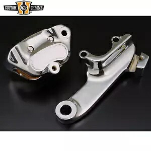 クローム リア ディスク ブレーキ キャリパー アセンブリ キット ハーレー ダイナ 06-07 FXD FXDWG に適合 Chrome Rear Disc Brake Caliper Assembly Kits Fit For Harley Dyna 06-07 FXD FXDWG 【並行輸入品】