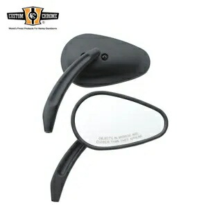 テーパービレットスタイルバックミラーブラックハーレーツーリングスポーツスターXLに適合 Tapered Billet Style Rearview Mirrors Black Fit For Harley Touring Sportster XL 【並行輸入品】