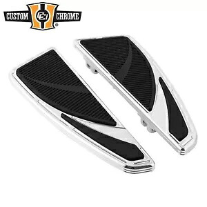 クローム ヴェノム スタイル ライダー ドライバー フットボード キット ハーレー ツーリング ソフテイルに適合 Chrome Venoms Style Rider Driver Footboards Kit Fit For Harley Touring Softail 【並行輸入品】