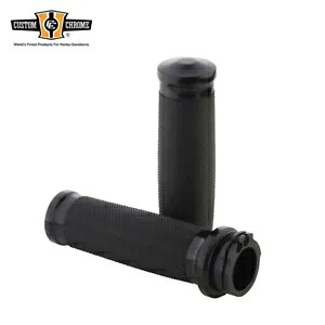 ブラック トルネード ビレット & ラバー ハンドルバー グリップ ハーレー全モデル 73-Up に適合 Black Tornado Billet & Rubber Handlebar Grips Fit For Harley all models 73-Up 【並行輸入品】