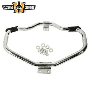 クローム エンジン ガード ヒゲバー フットレスト付き ハーレー 04-22 XL/08-13 XRに適合 Chrome Engine Guard Mustache Bar With Footrests Fit For Harley 04-22 XL/08-13 XR 【並行輸入品】