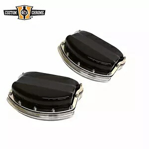 ブラック Xzotic ロッカーボックスカバー ハーレーダビッドソン RevTech 115 インチ & 125 インチエンジンに適合 Black Xzotic Rocker Boxes Cover Fit For Harley Davidson RevTech 115\