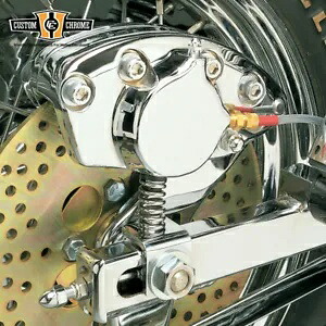 カスタムクロームフロント&リアディスクブレーキキャリパーサイドフィットハーレーFRT Custom Chrome Front & Rear Disc Brake Caliper Sides Fit For Harley FRT 【並行輸入品】
