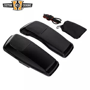 カスタム CVO サドルバッグ蓋 6x9 インチスピーカーグリル未塗装ハーレーツーリング 2014+ Custom CVO Saddlebag Lid 6x9'' Speaker Grills Unpainted For Harley Touring 2014+ 【並行輸入品】