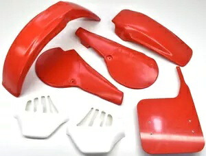 プラスチックキット 81 CR250 R フロントリアフェンダーサイドパネルフロントナンバープレート #D282* Plastic Kit 81 CR250 R Front Rear Fenders Side Panels Front Number Plate #D282* 【並行輸入品】