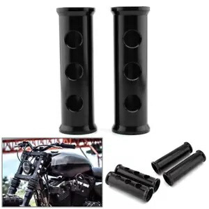 2 個オートバイフロントフォークカバーアルミブラックハーレー 883 1200 2000-21 用 2 Pcs Motorcycle Front Fork Cover Aluminum Black Fit FOR Harley 883 1200 2000-21 【並行輸入品】