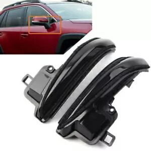 ブラック ダイナミック ターン シグナル サイドミラー シーケンシャル ライト フィット トヨタ タコマ アルファード Black Dynamic Turn Signal Side Mirror Sequential Light Fit Toyota Tacoma Alphard 【並行輸入品】