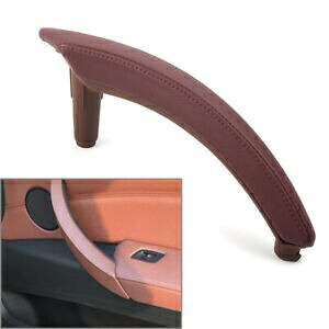 レッドブラウン右側ドアトリムプルハンドル本革 BMW E70 X5 E71/E72 X6用 RedBrown Right Side Door Trim Pull Handle Real Leather for BMW E70 X5 E71/E72 X6 【並行輸入品】