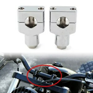 1 ペアバイクハンドルバーハンドルバーアダプターライザークランプマウントスズキハーレー用 1Pair Motorbike Handlebar Handle Bar Adapter Riser Clamp Mount For Suzuki Harley 【並行輸入品】