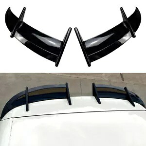2 個ブラック ABS 車のリアルーフスポイラーウィンドウウイングフォルクスワーゲンゴルフ MK6 08-12 2 Pcs Black ABS Car Rear Roof Spoiler Window Wing For Volkswagen Golf MK6 08-12 【並行輸入品】