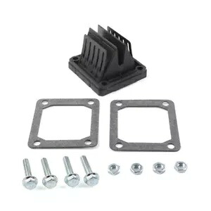 カーボンファイバーインテークリードバルブ スペーサー付き ヤマハ YFZ350 バンシー RZ350 RD250 Carbon Fiber Intake Reed Valve W/ Spacers For Yamaha YFZ350 Banshee RZ350 RD250 【並行輸入品】