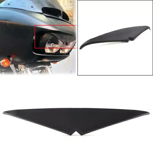 ABS ヘッドランプヘッドライト眉毛まぶたトリムハーレーロードグライド FLTRX FLTRU BLK ABS Headlamp Headlight Eyebrow Eyelid Trim For Harley Road Glide FLTRX FLTRU BLK 【並行輸入品】