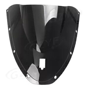 オートバイフロントガラスフロントスクリーンダブルバブルドゥカティ 999 2005 2006 黒 Motorcycle Windscreen Front Screen Double Bubble For DUCATI 999 2005 2006 Black 【並行輸入品】