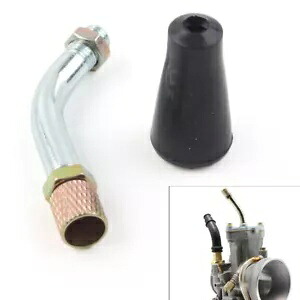 オートバイキャブレターネジガイドエルボチューブ Dellorto PHBG ZSK キャブレター用 Motorcycle Carburetor Screw Guide Elbow Tube for Dellorto PHBG ZSK Carb 【並行輸入品】
