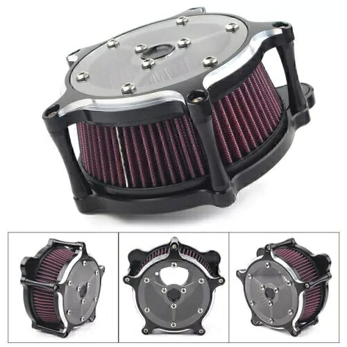 エアクリーナーインテークシステムフィルターハーレーツーリングCVキャブソフテイルダイナツーリング用 Air Cleaner Intake System Filter For Harley Touring CV Carb Softail Dyna Touring 【並行輸入品】
