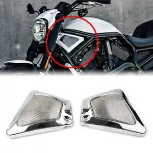 ハーレー V ロッド VRSCA VRSCB VRSCX VRSCAW SU クロームエアボックスフレームネックサイドカバー For Harley V-Rod VRSCA VRSCB VRSCX VRSCAW SU Chrome Airbox Frame Neck Side Cover 【並行輸入品】