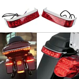 LED サドルバッグ ラン/ブレーキ/ターン ランプ ライト ブラック ハウジング レッド レン ハーレー 2009-13 に適合 LED Saddlebag Run/Brake/Turn Lamp Light Black Housing Red Len fit Harley 2009-13 【並行輸入品】