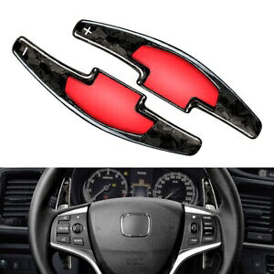ホンダ アコード用鍛造カーボンファイバーステアリングホイールパドルシフターエクステンション Forged Carbon Fiber Steering Wheel Paddle Shifter Extension For Honda Accord 【並行輸入品】