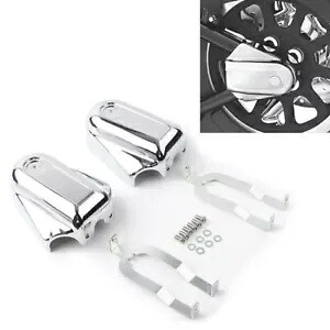 バーシールド リアアクスルカバー スイングアームキャップ ハーレーソフテイル FLSTC FLSTN クローム Bar Shield Rear Axle Covers Swingarm Cap For Harley Softail FLSTC FLSTN Chrome 【並行輸入品】