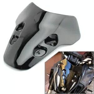 オートバイ黒フロントガラスウインドディフレクターフロントガラスヤマハ MT07 2021-2022 Motorcycle Black Windshield Wind Deflector Windscreen For Yamaha MT07 2021-2022 【並行輸入品】