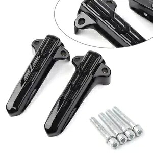 フロントロアフォークレッグカバー スモークライト ハーレー FLHT FLHX FLHR ElectraRoad用 Front Lower Fork Leg Cover Smoke Light For Harley FLHT FLHX FLHR ElectraRoad 【並行輸入品】