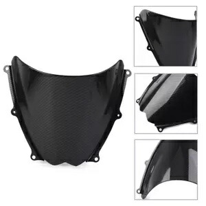 1 個ブラックカーボンファイバー ABS フロントガラスシールドスズキ GSXR 1000 2007-2008 K7 1 Pcs Black Carbon Fiber ABS Windshield Shield for Suzuki GSXR 1000 2007-2008 K7 【並行輸入品】