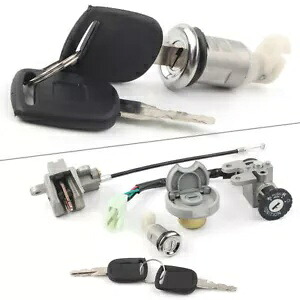 点火 Switc シート燃料ガスキャップカバーロックセット中国スクーター GY6 49/50cc Ignition Switc Seat Fuel Gas Cap Cover Lock Set For Chinese Scooter GY6 49/50cc 【並行輸入品】