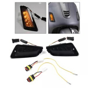 フロントターンシグナルライト LED インジケータランプベスパ GTS125 250 300 GTV 250 300 Front Turn Signal Light LED Indicator Lamp For VESPA GTS125 250 300 GTV 250 300 【並行輸入品】