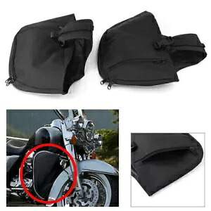 ナイロンソフトロウアーチャップスレッグウォーマーバッグハーレーツーリングロードキングエンジンガード用 Nylon Soft Lowers Chaps Leg Warmer Bag For Harley Touring Road King Engine Guard 【並行輸入品】