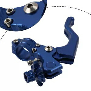 スタント クラッチ レバー パフォーマンス ケーブル プル 7/8 1 フィンガー ユニバーサル オートバイ ブルー Stunt Clutch Lever Performance Cable Pull 7/8 1 Finger Universal Motorcycle Blue 【並行輸入品】
