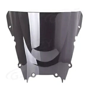 ブラックモーターフロントスクリーンフロントガラスダブルバブルヤマハ YZF R6 1999-2002 Black Motor Front Screen Windshield Double Bubble For Yamaha YZF R6 1999-2002 【並行輸入品】