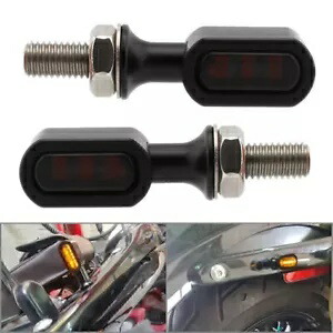 1 ペアミニ LED リアターンシグナルライトランインジケータランプハーレーツーリングダイナ用 1Pair Mini LED Rear Turn Signal Light Run Indicator Lamp For Harley Touring Dyna 【並行輸入品】