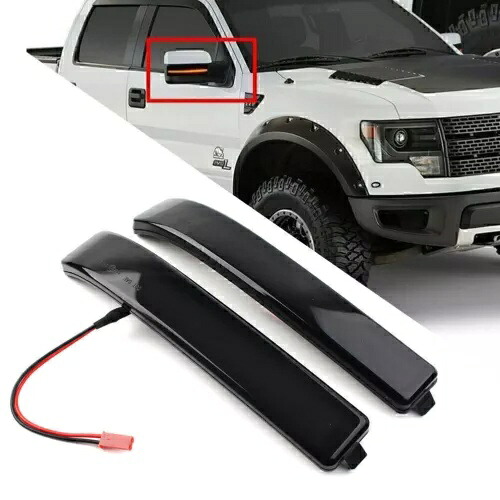 シーケンシャル LED サイドミラーターンシグナルマーカーライトフォード F150 ラプター 2009+ Sequential LED Side Mirror Turn Signal Marker Light For Ford F150 Raptor 2009+ 【並行輸入品】
