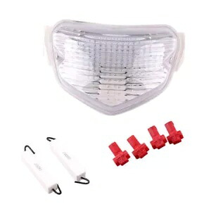 LED テールライト SUZUKI GSXR600 750 04-05 リアブレーキライト クリア ウインカー付き LED Taillight for SUZUKI GSXR600 750 04-05 Rear Brake light Clear w/ Turn Signal 【並行輸入品】