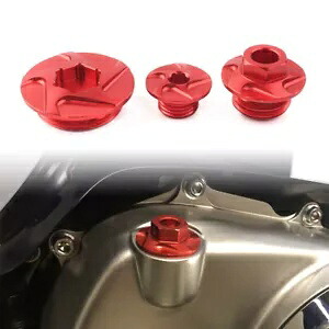 CNC レッドエンジンタイミングボルトオイルプラグフィットホンダ CRF150R CRF250R CRF450R CRF450X CNC Red Engine Timing Bolts Oil Plugs Fit Honda CRF150R CRF250R CRF450R CRF450X 【並行輸入品】
