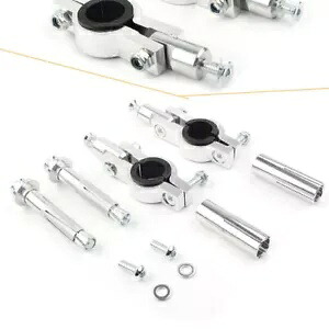 22 ミリメートル/28 ミリメートルオートバイハンドルバーハンドガードブラケット取付アクセサリーフルセット 22mm/28mm Motorcycle Handlebar Hand Guard Bracket Mounting Accessories Full Set 【並行輸入品】