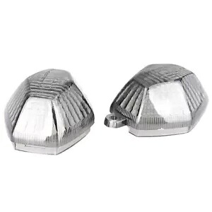 スモークレンズフロントウインカーカバーシェルはスズキ GSXR600 1000 2001-2002 に適合します。 Smoke Lens Front Turn Signals Cover Shell fits for Suzuki GSXR600 1000 2001-2002 【並行輸入品】