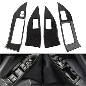 LHD カーボンファイバーウィンドウリフトパネルスイッチカバートリムスバルフォレスター 2013-18 LHD Carbon Fiber Window Lift Panel Switch Cover Trim For Subaru Forester 2013-18 【並行輸入品】 34,320円