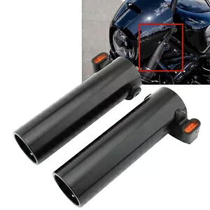 フロントショックフォークカバーアンバーターンシグナルランプナイトスター RH975 2022-2023 ka Front Shock Fork Covers Amber Turn Signal Lamp For Nightster RH975 2022-2023 ka 【並行輸入品】