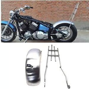 1 セットリアフェンダー鋼板ブラケットシルバーヤマハ DRAGSTAR 400 650 1 Set Rear Fender Steel Plate With Bracket Silver For Yamaha DRAGSTAR 400 650 【並行輸入品】