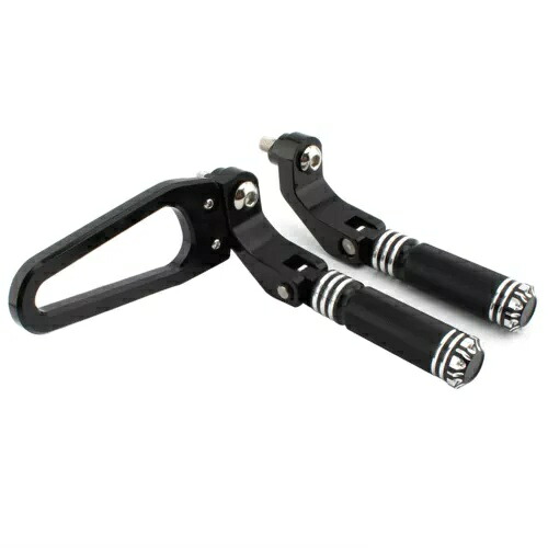 1 ペアリアフ??ットレストフットペグマウントキット BMW R18 B クラシック G ブラック + シルバー 1 Pair Rear Foot Rest Footpegs Mount Kit For BMW R18 B Classic G Black+Silver 【並行輸入品】
