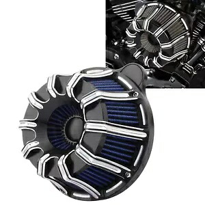 ハーレーダイナ/FXR ソフテイルツーリングEVO用エアクリーナーインテークフィルター ブルーka付き Air Cleaner Intake Filter For Harley Dyna/FXR Softail Touring EVO with Blue ka 【並行輸入品】