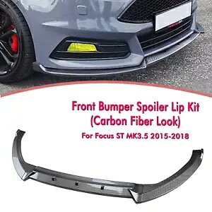 フロントバンパースポイラースプリッターリップフォードフォーカス ST MK3.5 2015-2018 2017- Front bumper spoiler splitter lip for Ford Focus ST MK3.5 2015-2018 2017- 【並行輸入品】
