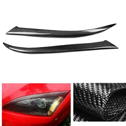 フォードフォーカス 2005-2008 ヘッドライト眉毛まぶたカバーカーボンファイバー- For Ford Focus 2005-2008 Headlights Eyebrow Eyelid Cover Carbon Fiber- 【並行輸入品】