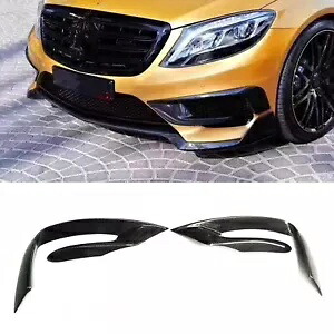 メルセデスベンツ S クラス W222 S63 S65 AMG 2014-16 フロントサイドコーナースポイラー- For Mercedes Benz S-Class W222 S63 S65 AMG 2014-16 Front Side Corner Spoiler- 【並行輸入品】