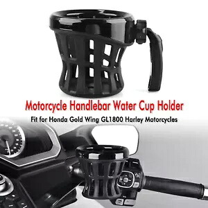 ホンダ ゴールドウィング GL1800 オートバイハンドルバー飲料ホルダーキット ブラック- For Honda Gold Wing GL1800 Motorcycle Handlebar Beverage Holder Kit Black- 【並行輸入品】