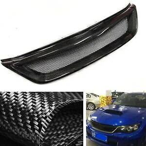 スバルインプレッサ 2011 2012 2013-2014 WRX STI フロントバンパーグリッドカーボンファイバー- For Subaru Impreza 2011 2012 2013-2014 WRX STI front bumper grid carbon fiber- 【並行輸入品】