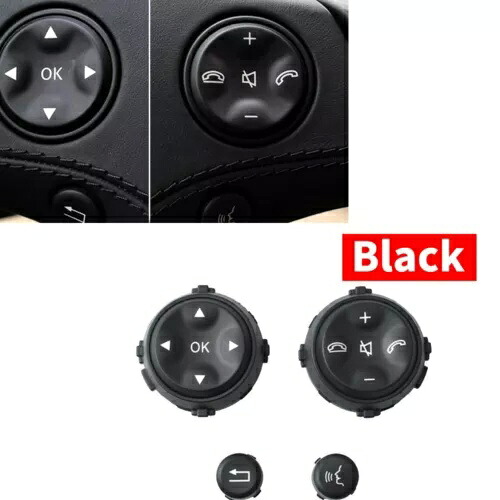 車の黒の内部ステアリングホイールスイッチボタンボタンメルセデスベンツ W221 2006-2009- Car black internal steering wheel switch button button for Mercedes Benz W221 2006-2009- 【並行輸入品】